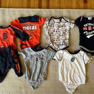 Adidas & Genuine Merchandise MLB Detroit Tigers Baseball Lot 3-6 M Baby